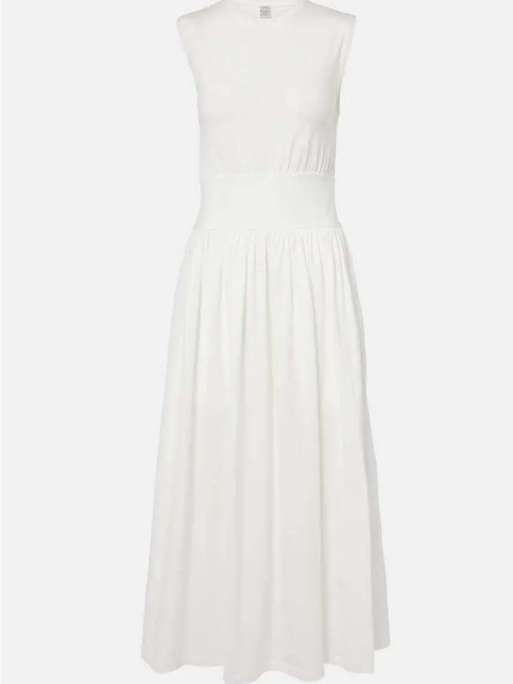 Toteme Gathered Cotton-Jersey Maxi Dress XXS NWOT